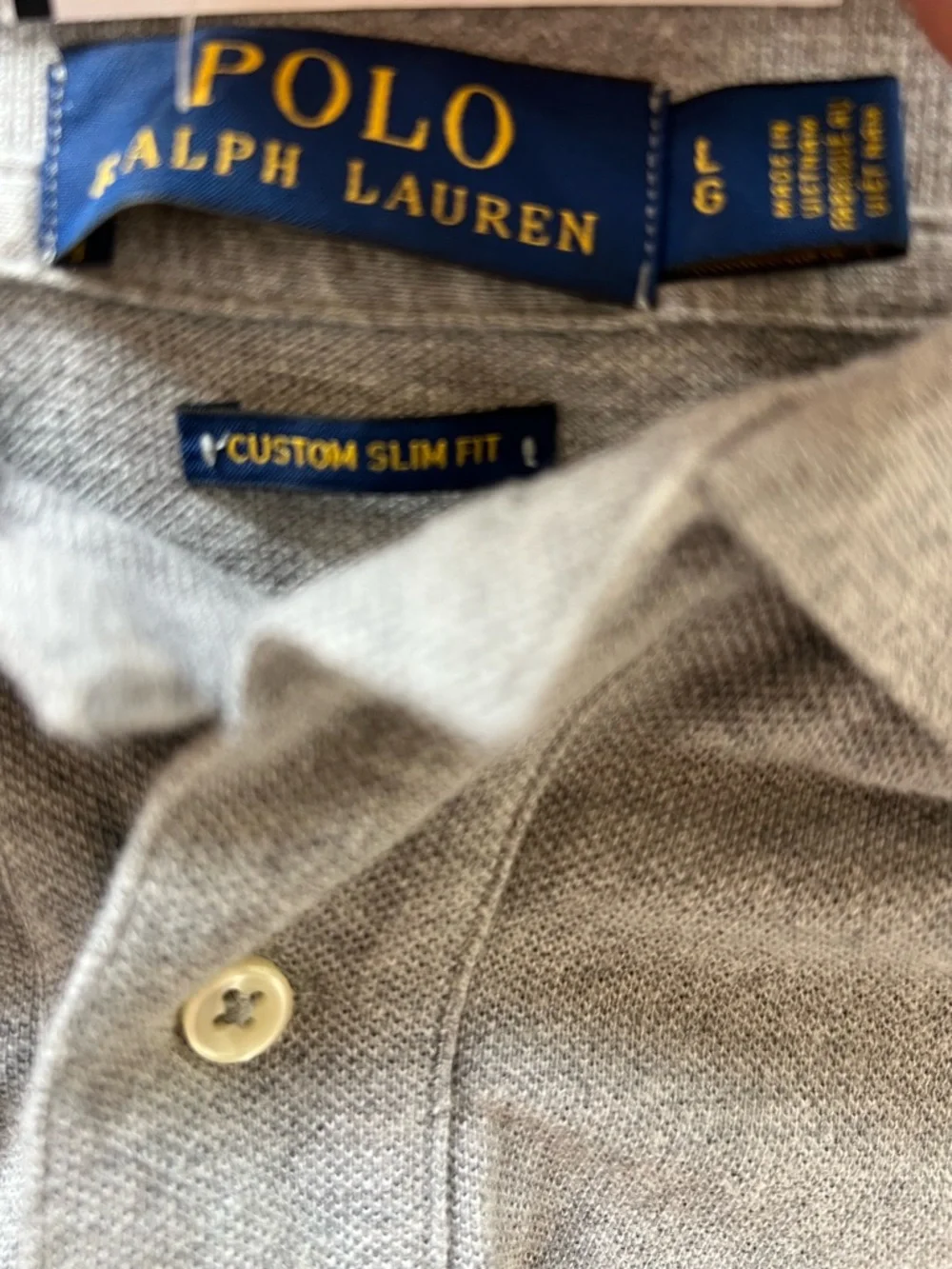 Vintage Y2k Polo Ralph Lauren Big Pony Number 3 Size L Gray